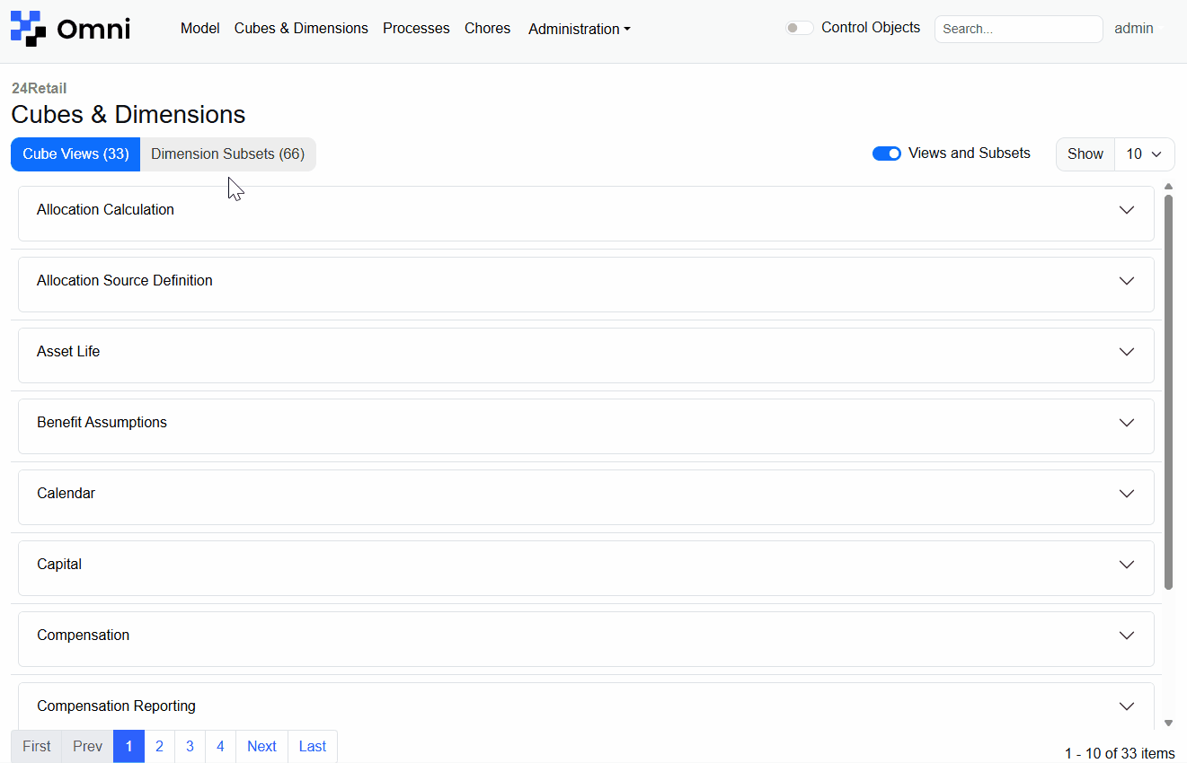 Track dimension dependencies across processes